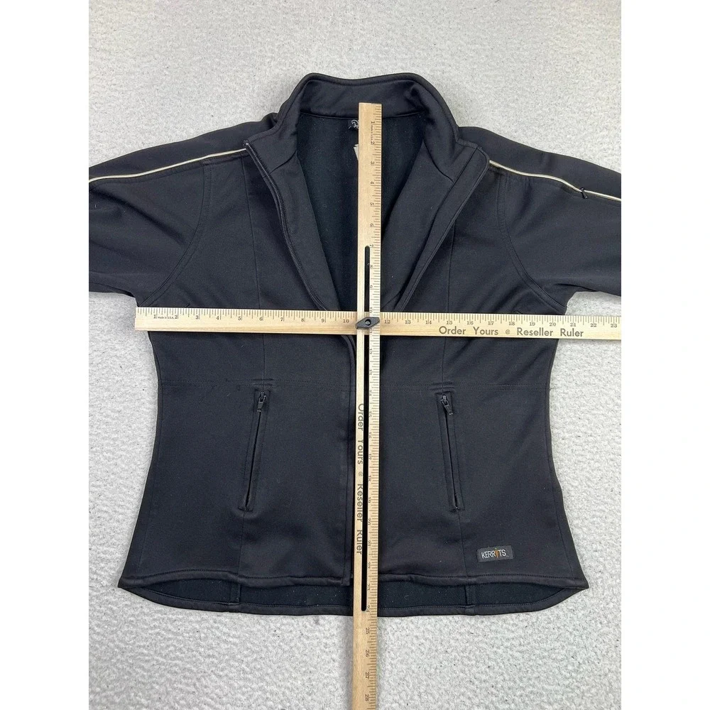 Kerrits‎ Jacket Womens Large Black Softshell Full Zip Equestrian Riding